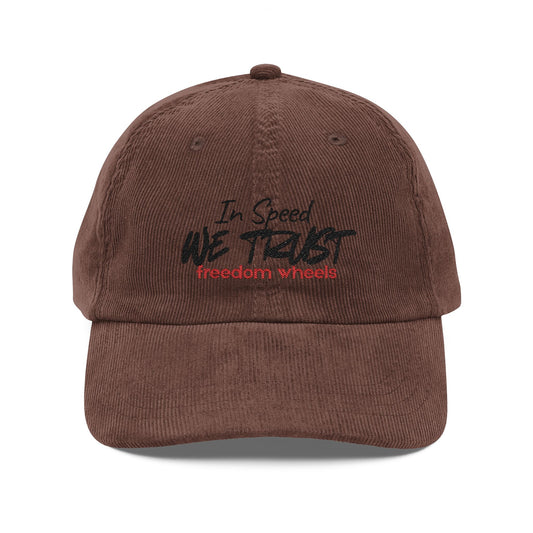 Vintage  "In Speed We Trust" Cap